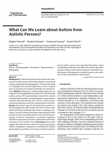 Artikel om autisme